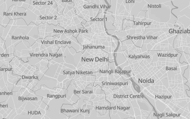 Data visualization — real map render